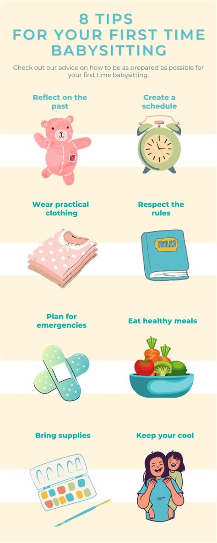 What to bring when babysitting yourself?