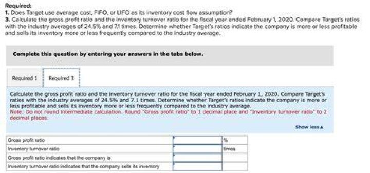 What type of inventory does Target use?
