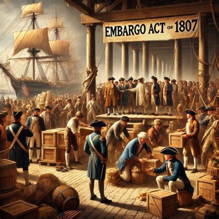 What was the purpose of the Embargo Act of 1807?