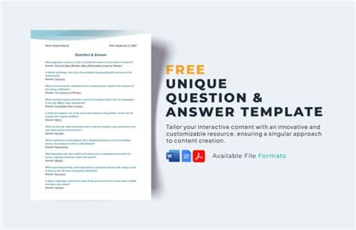 When would u prepare a response sheet?