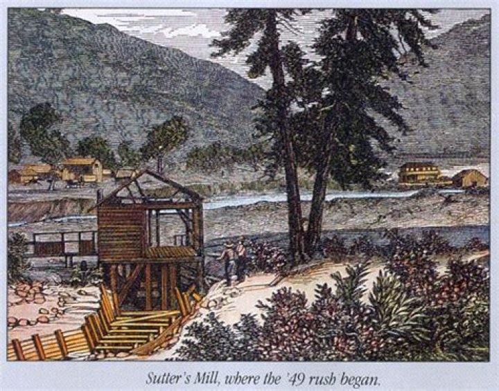 Where did J Marshall discovered gold nuggets in 1848?