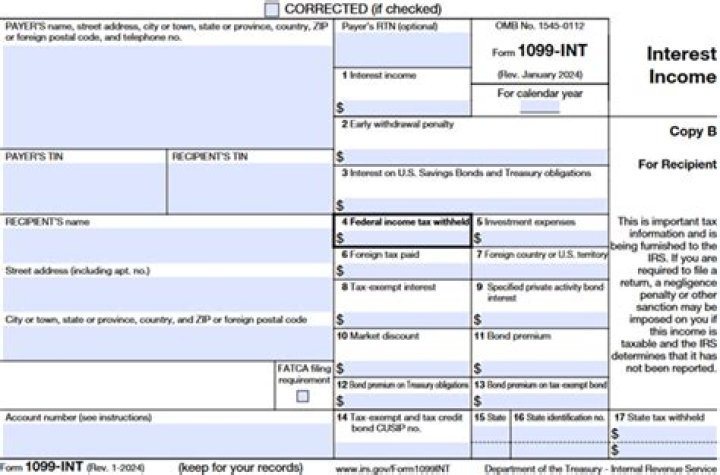 Where does interest paid go on 1040?