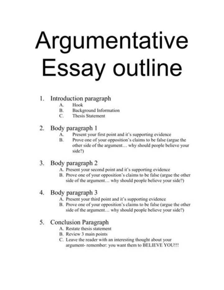 Where should the best argument appear in an essay?