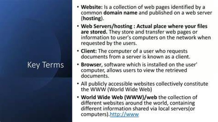Which of the following is a collection of web pages and associated items?
