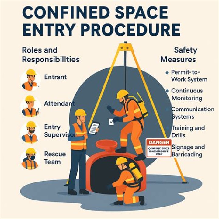 Who authorizes entry into a confined space?