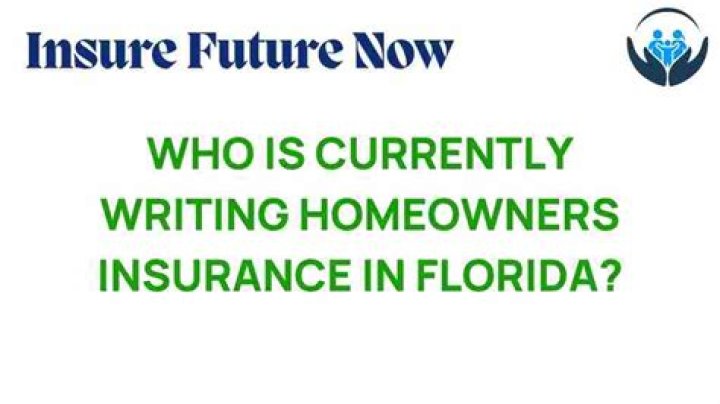 Who is currently writing homeowners insurance in Florida?