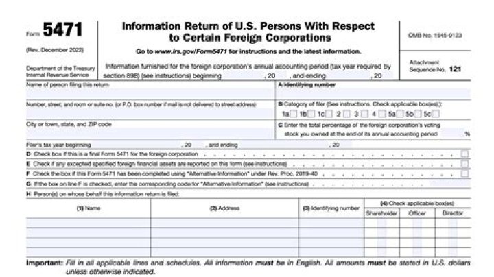 Who must file IRS Form 5471?