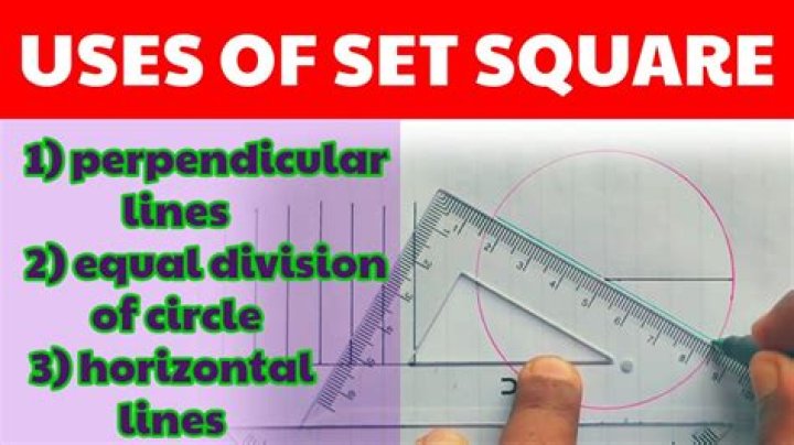 Who uses a set square?