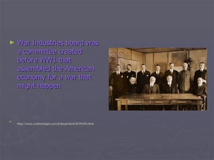 Why did President Wilson establish the War Industries Board?