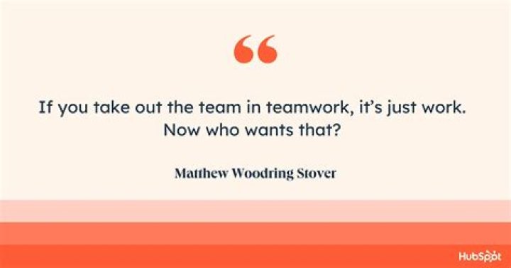 Why is better to work as a team?