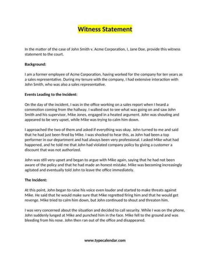 Why is important to complete a witness statement as soon as possible after an accident?